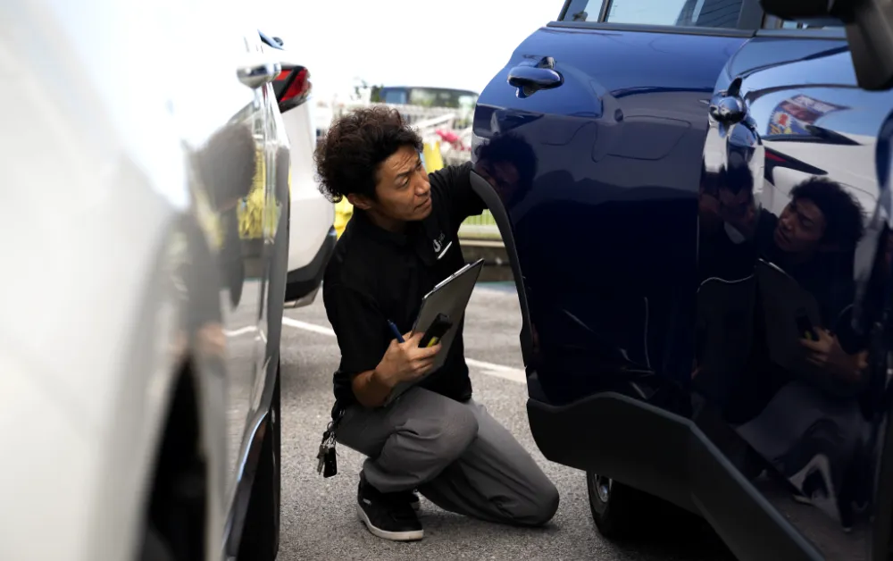 当店にお車を入庫